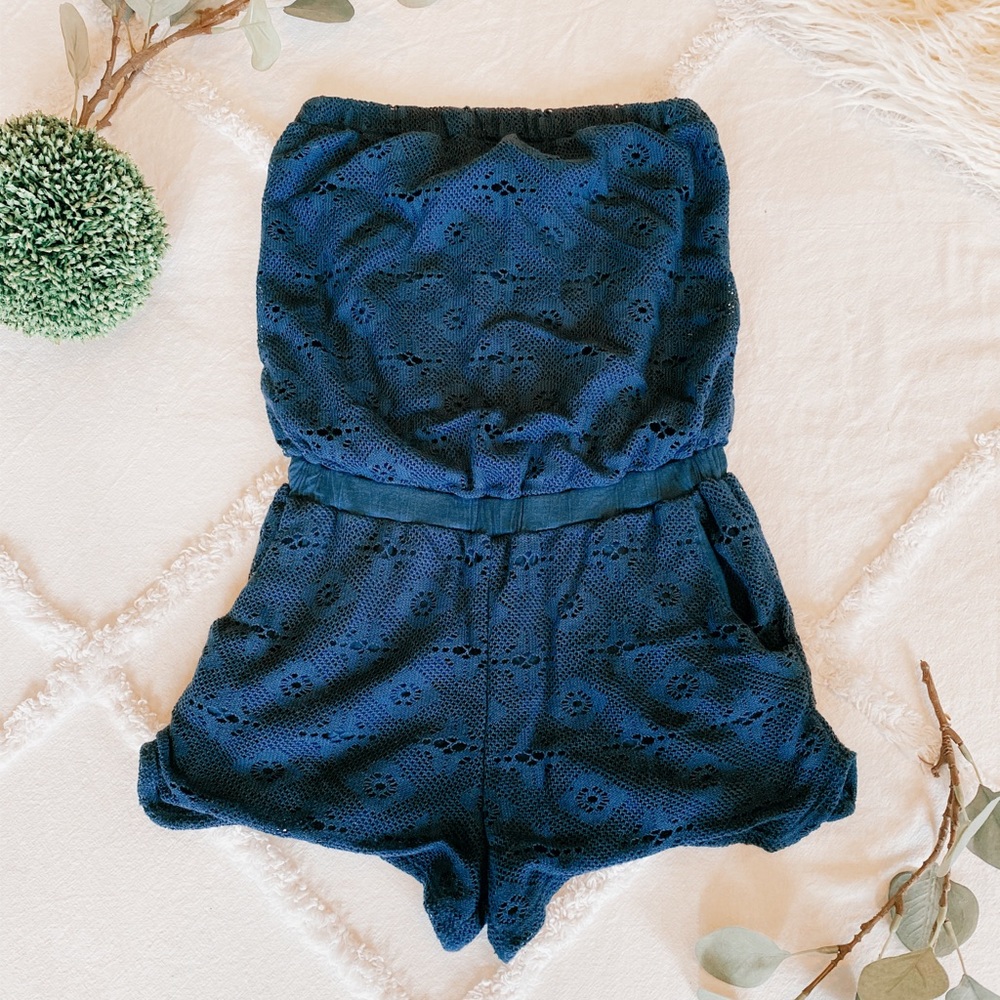Urban Outfitters Pins And Needles Strapless Romper